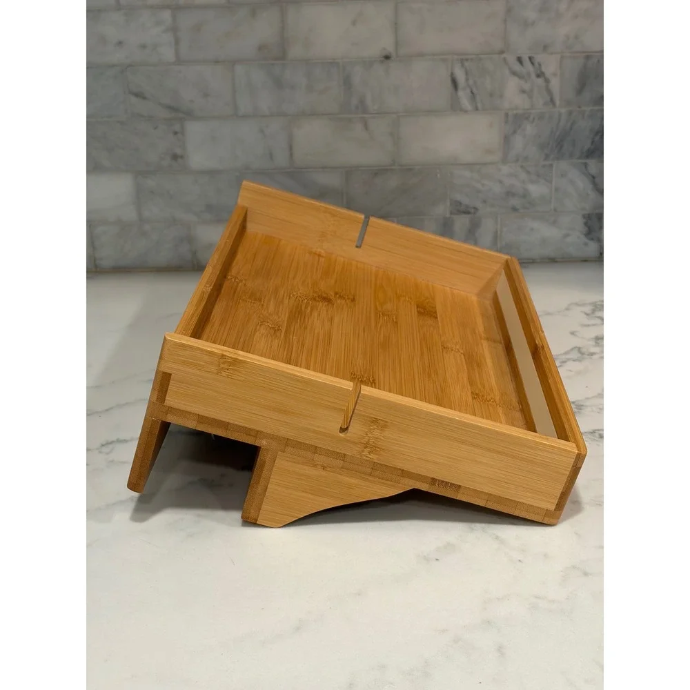 Organized Empire Bamboo Bedside Shelf Tray Bunk Buddy Loft Bed Caddy Brown